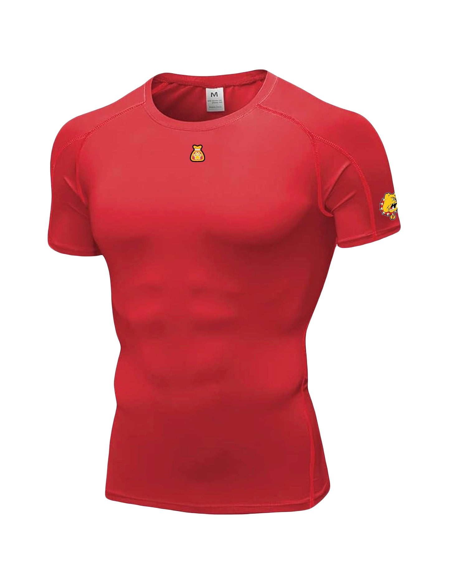 Ferris State Bulldogs Short Sleeve Compression Shirt