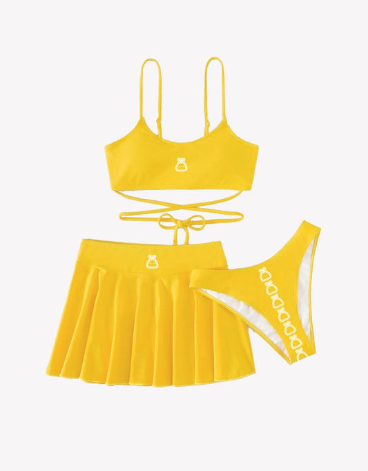 Bag Girl Mini Skirt 3 Piece Set