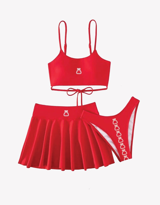 Bag Girl Mini Skirt 3 Piece Set