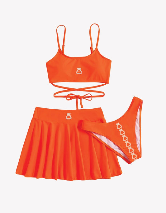 Bag Girl Mini Skirt 3 Piece Set