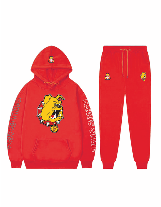 Ferris State Bulldogs Unisex Hooded Jogger set