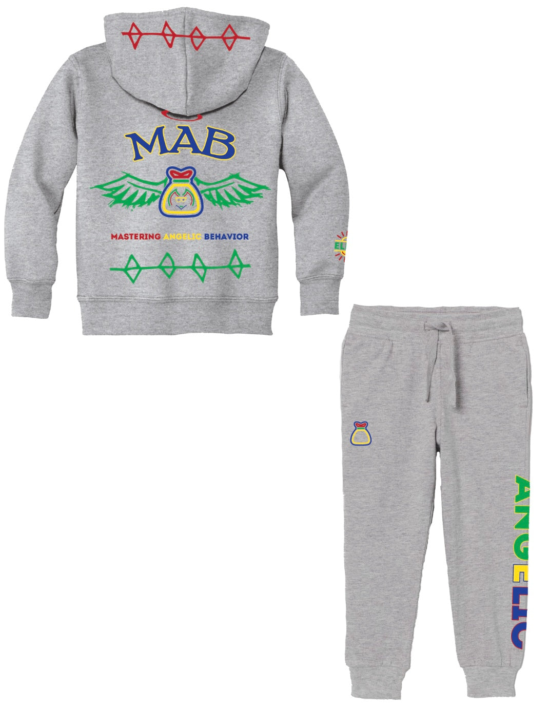 Youth Angelic Hooded Pullover Set