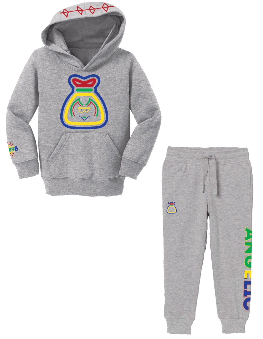 Youth Angelic Hooded Pullover Set