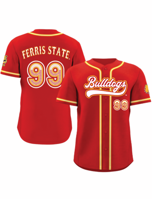 Ferris State Bulldogs Baseball Jersey