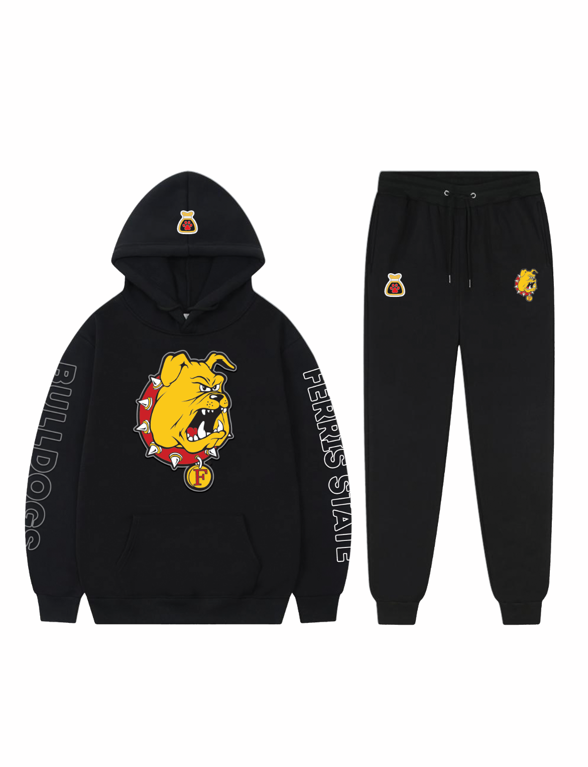 Ferris State Bulldogs Unisex Hooded Jogger set